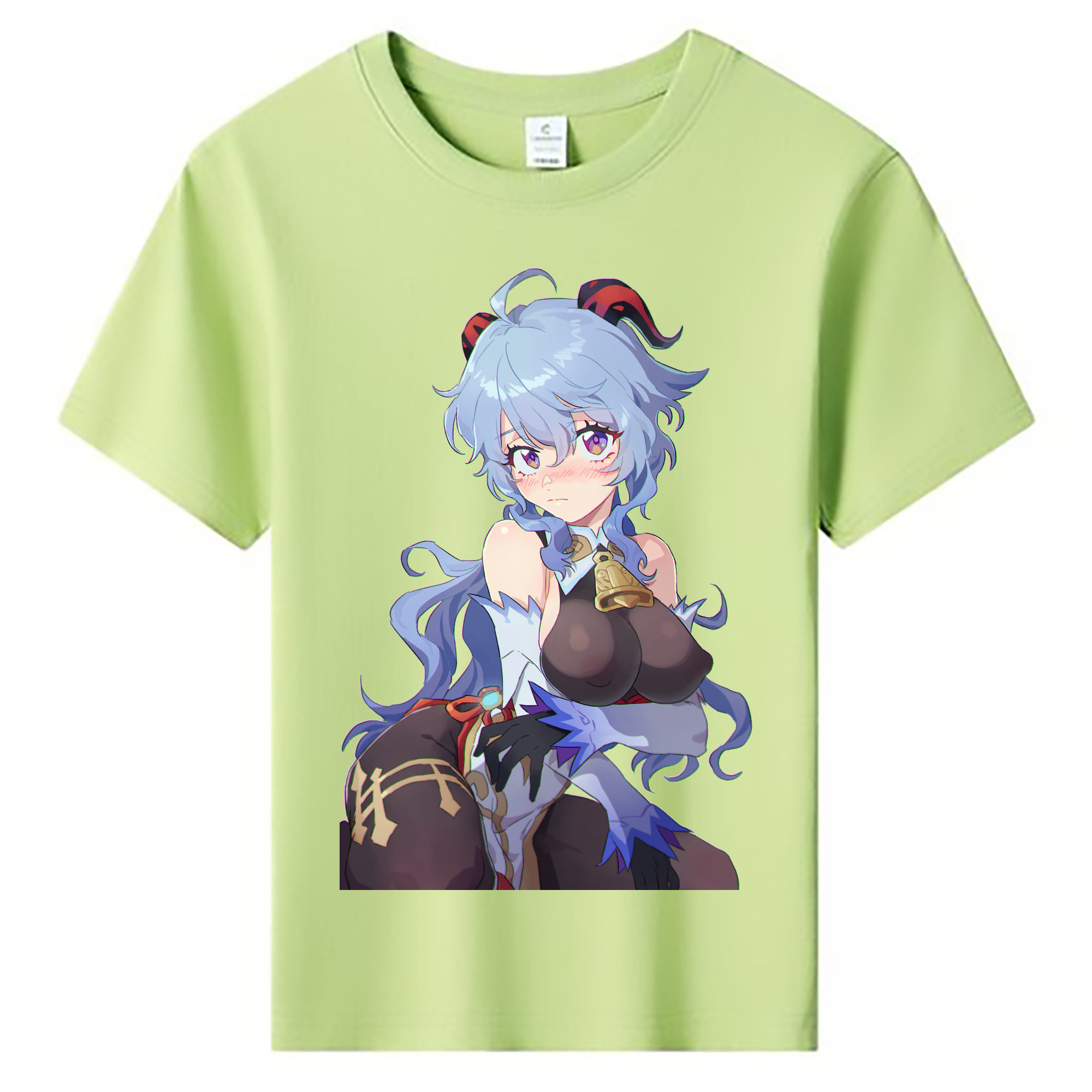 げんし神 甘雨 かんう genshin Ganyu 綿100％キッズTシャツ（フロントプリント）